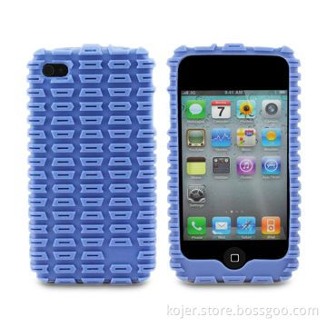Silicone Case for Apple's iPhone, Anti-slip Design, Customized Logos Welcomed